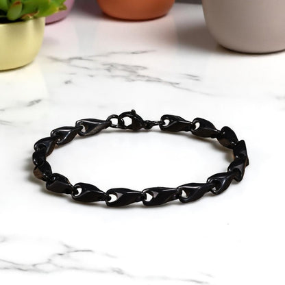 Bracelet homme WAVE LINKS™ table marbre noir