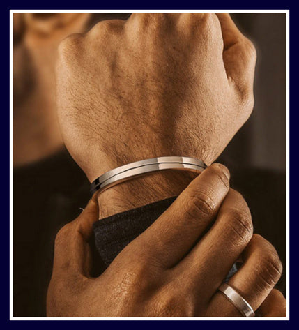 Bracelet homme le LUXURE™ argent homme elegant 