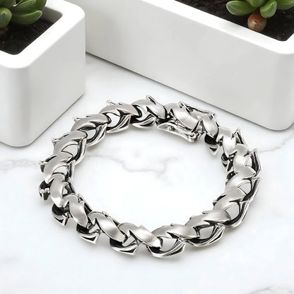 Bracelet homme luxe- BRIO presentation table blanche plantes