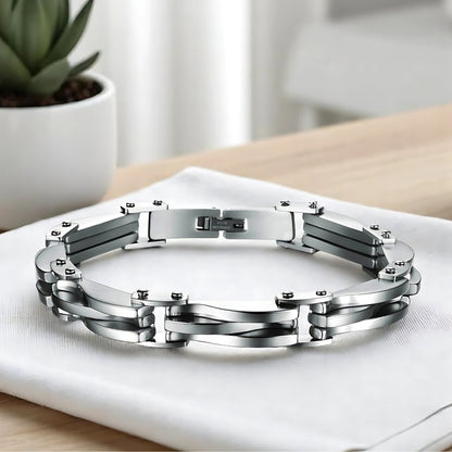 Bracelet homme luxe MAILLONS SS™  variante argent 