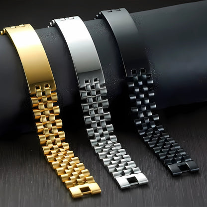 Bracelet homme luxe ROLLIE BRATT™ dore argent noir presentation 