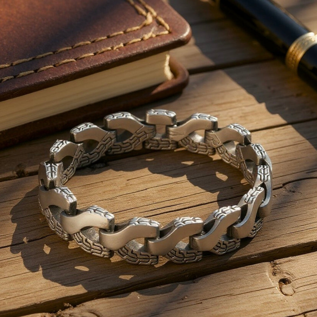 Bracelet homme tendance TRITY table bois antique