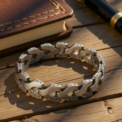 Bracelet homme tendance TRITY table bois antique
