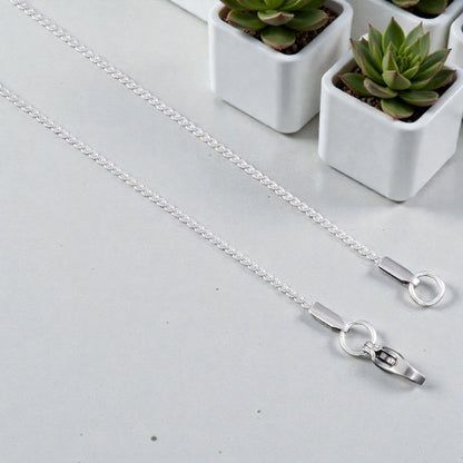 CHAINE HOMME SINGAPOUR ARGENTE PRESENTATION MARBRE VARIANTE PETITE