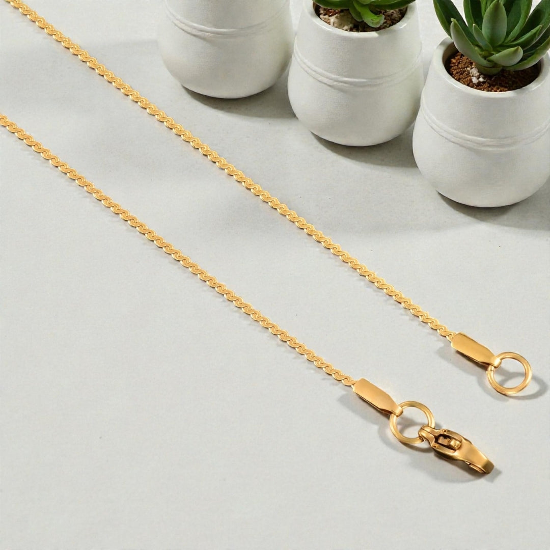 CHAINE HOMME SINGAPOUR DORÉ PRESENTATION MARBRE VARIANTE PETITE