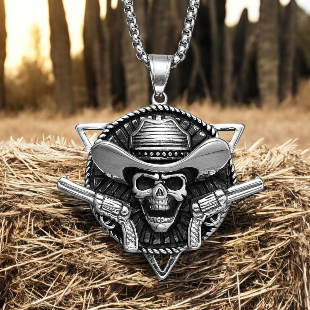 COLLIER-HOMME-PENDENTIF-COWBOY-FOIN-CACTUS-COUNTRY-PRÉSENTATION