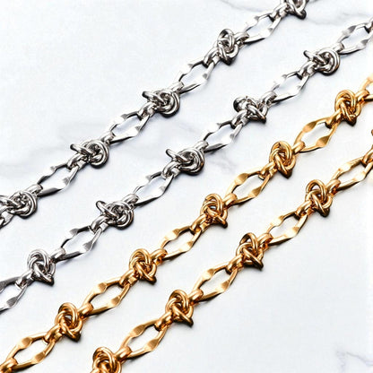 Chaine homme collier homme maillons style barbeles detail marbre