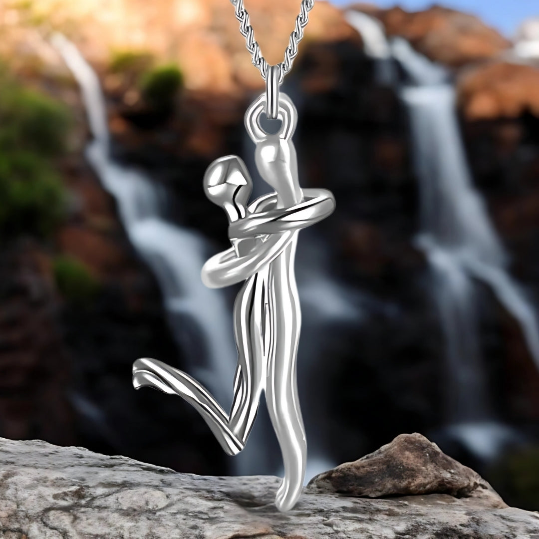 Collier homme-collier femme- couple- pendentif COUPLE AMOUREUX II™ argent argent