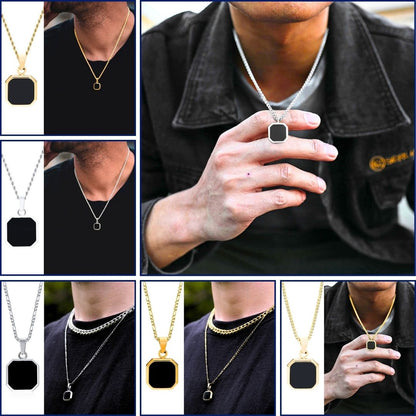 Collier homme, pendentif DARK SOUL CATCHER CARRE™ images variantes