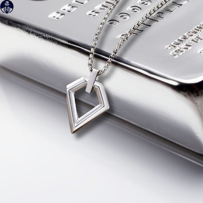 Collier homme, pendentif DIAMO™ argent lingots argent