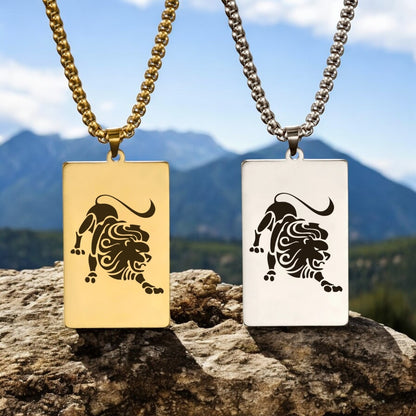 Collier homme, pendentif LEOLOOK II™  presentation variantes dor argent montagnes