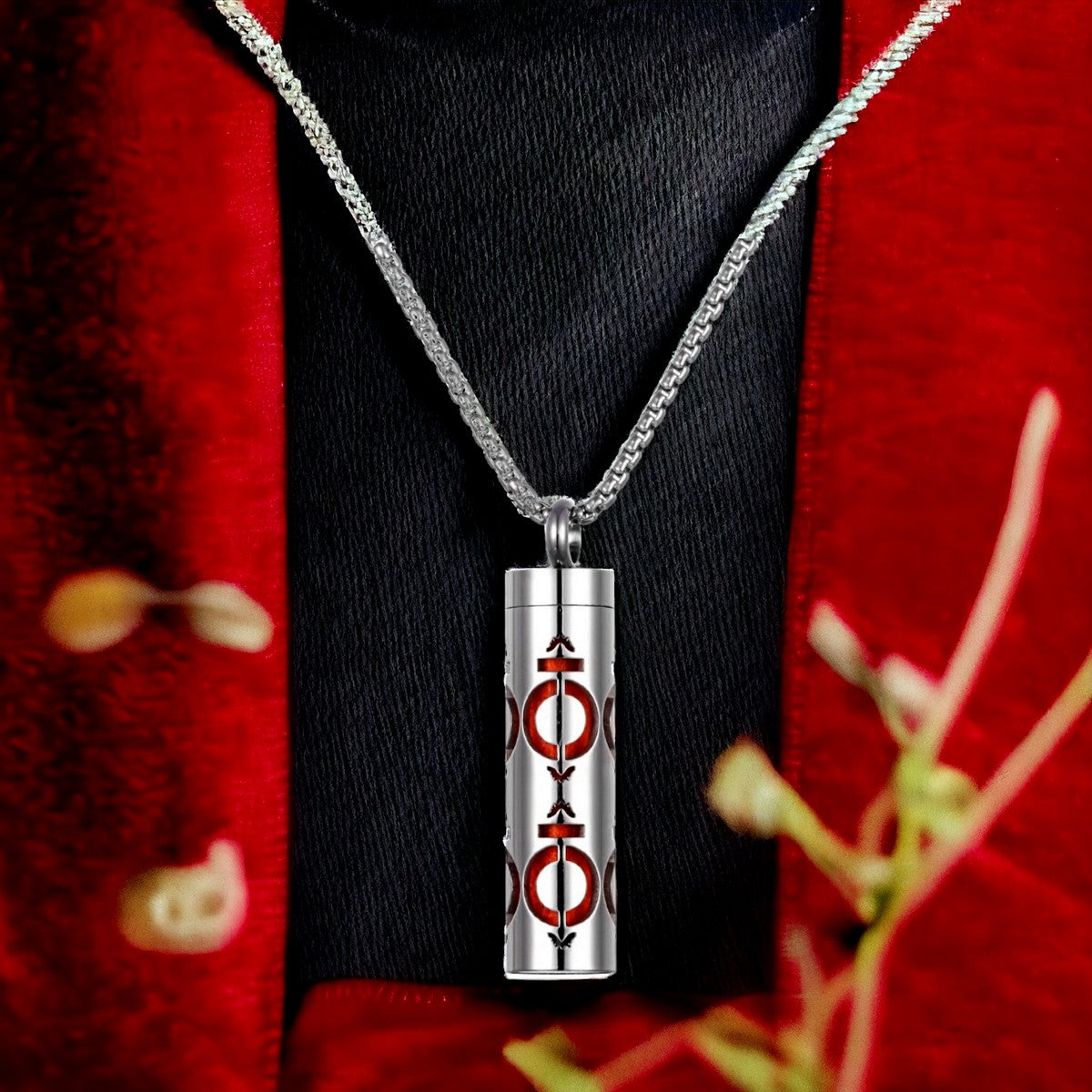 Collier homme, pendentif LUVSCENT™ variante tribal