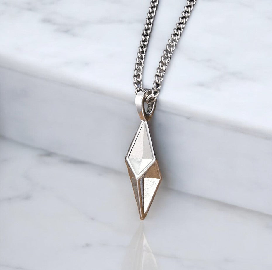 Collier homme, pendentif L'ÉTOILE POLAIRE™ cmptoir marbre