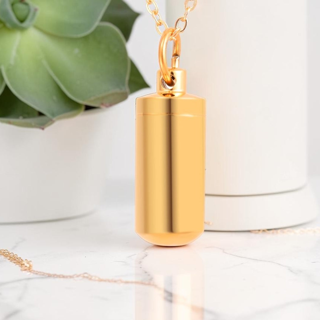 Collier homme, pendentif MEMORY FIOLE™ dore variante