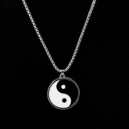 Collier homme, pendentif Yin Ying Yang 3™  variante 1