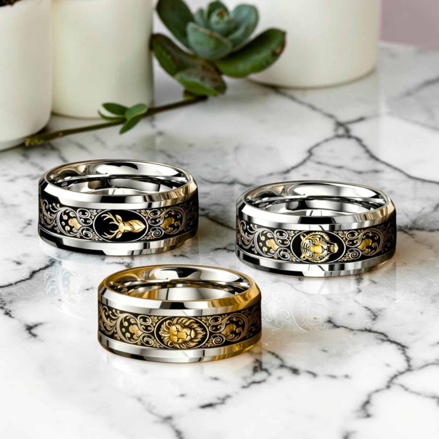 Bague pour homme | puissance Alpha Totem