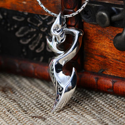 Collier homme-pendentif DRAGON TRIBAL™ : puissance ancestrale