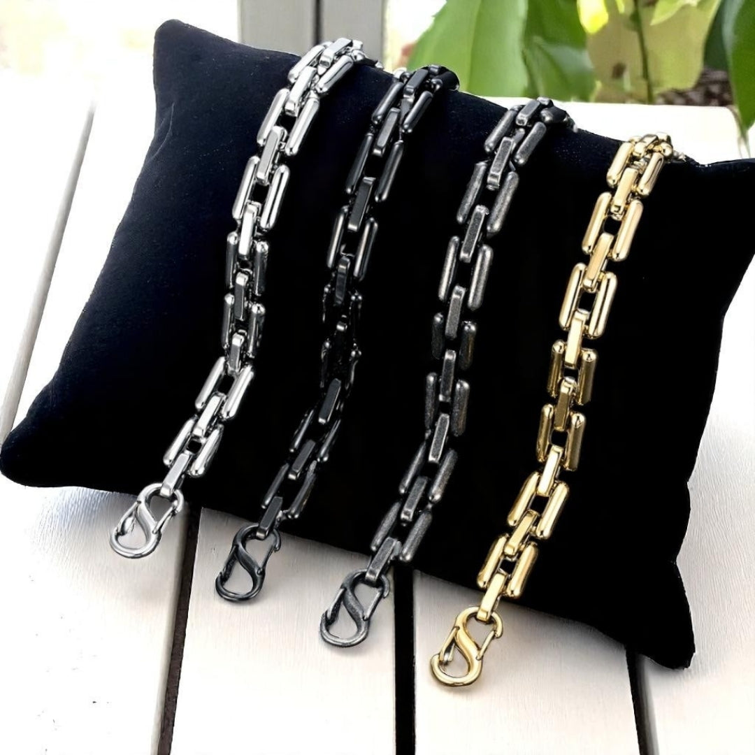 LE BRACELET HOMME MASCULET II™ variantes coussin table bois blanc