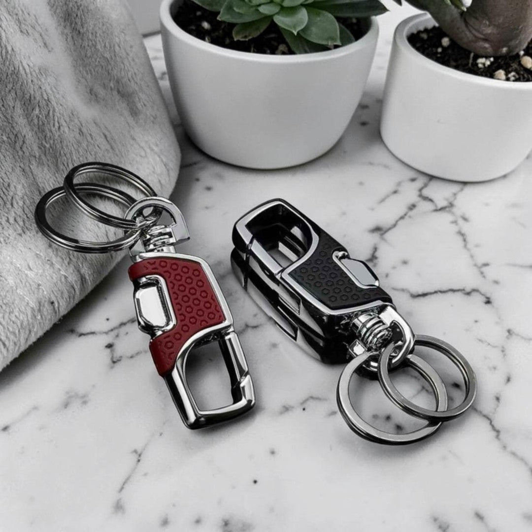 PORTE CLE homme, L'Urban Clip variantes brune nir marbre plantes
