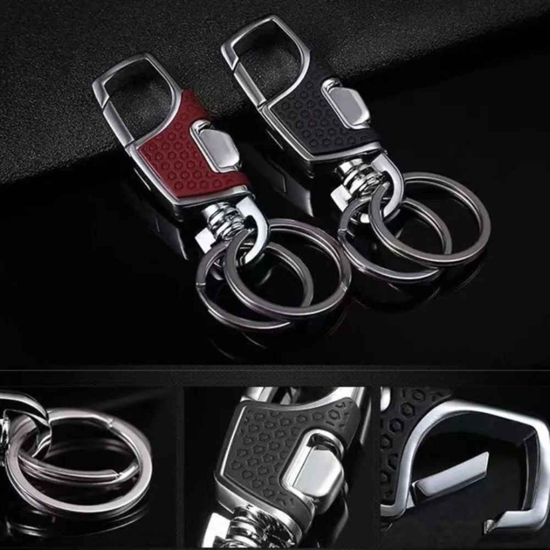 PORTE CLE homme, L'Urban Clip variantes brune, noire mousquetons anneaux