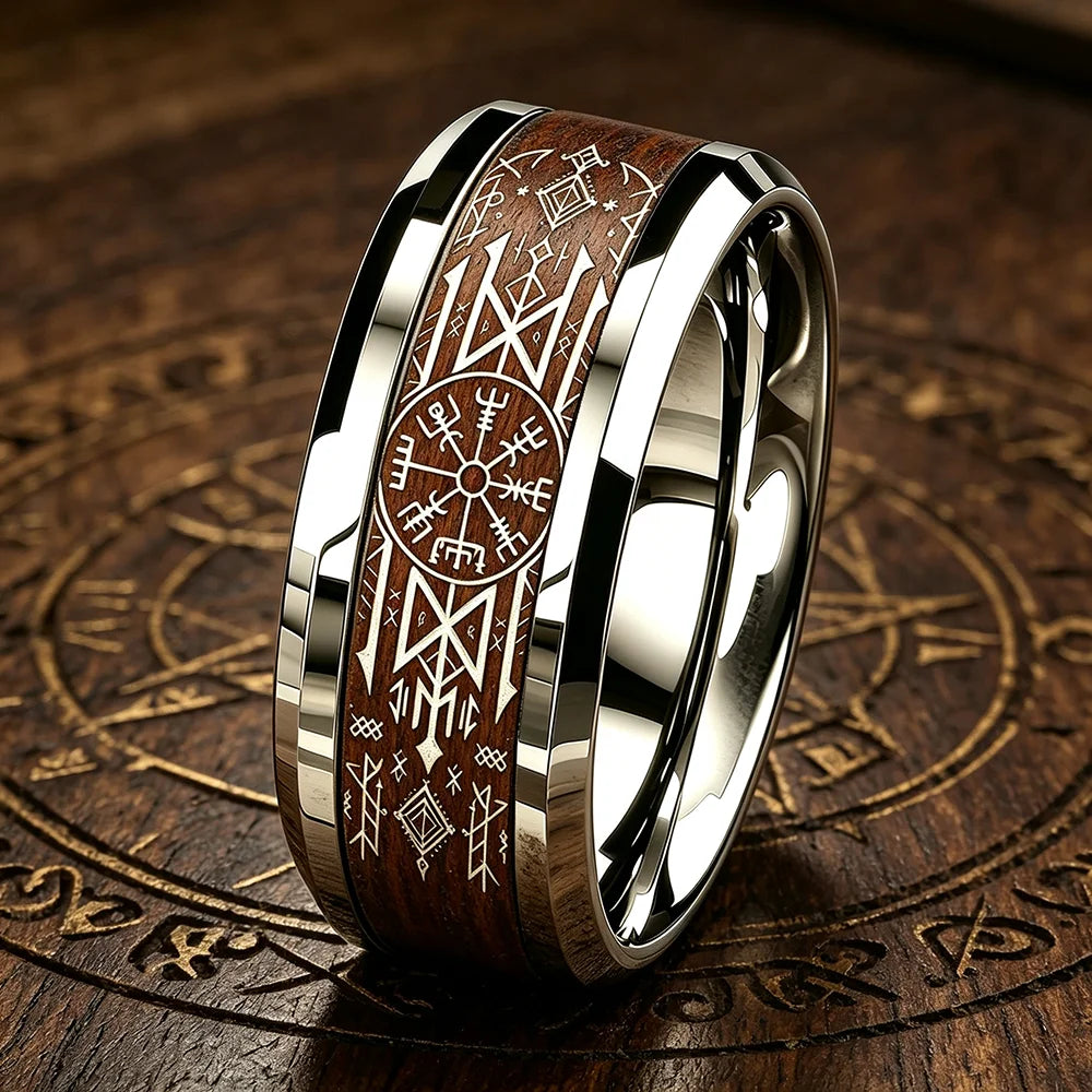 Bague pour homme |viking, « Compass Vegvisir »