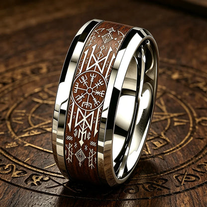 Bague pour homme |viking, « Compass Vegvisir »