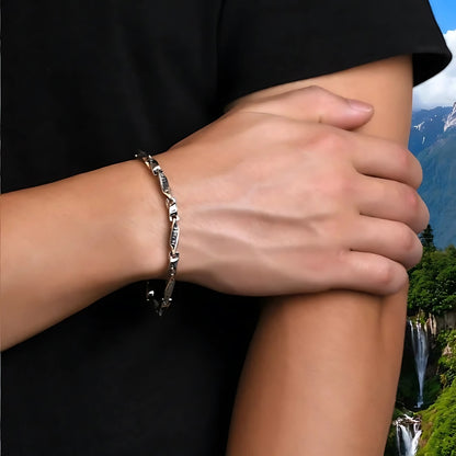 bracelet homme cuivre poignet bras montagnes zen chutes 