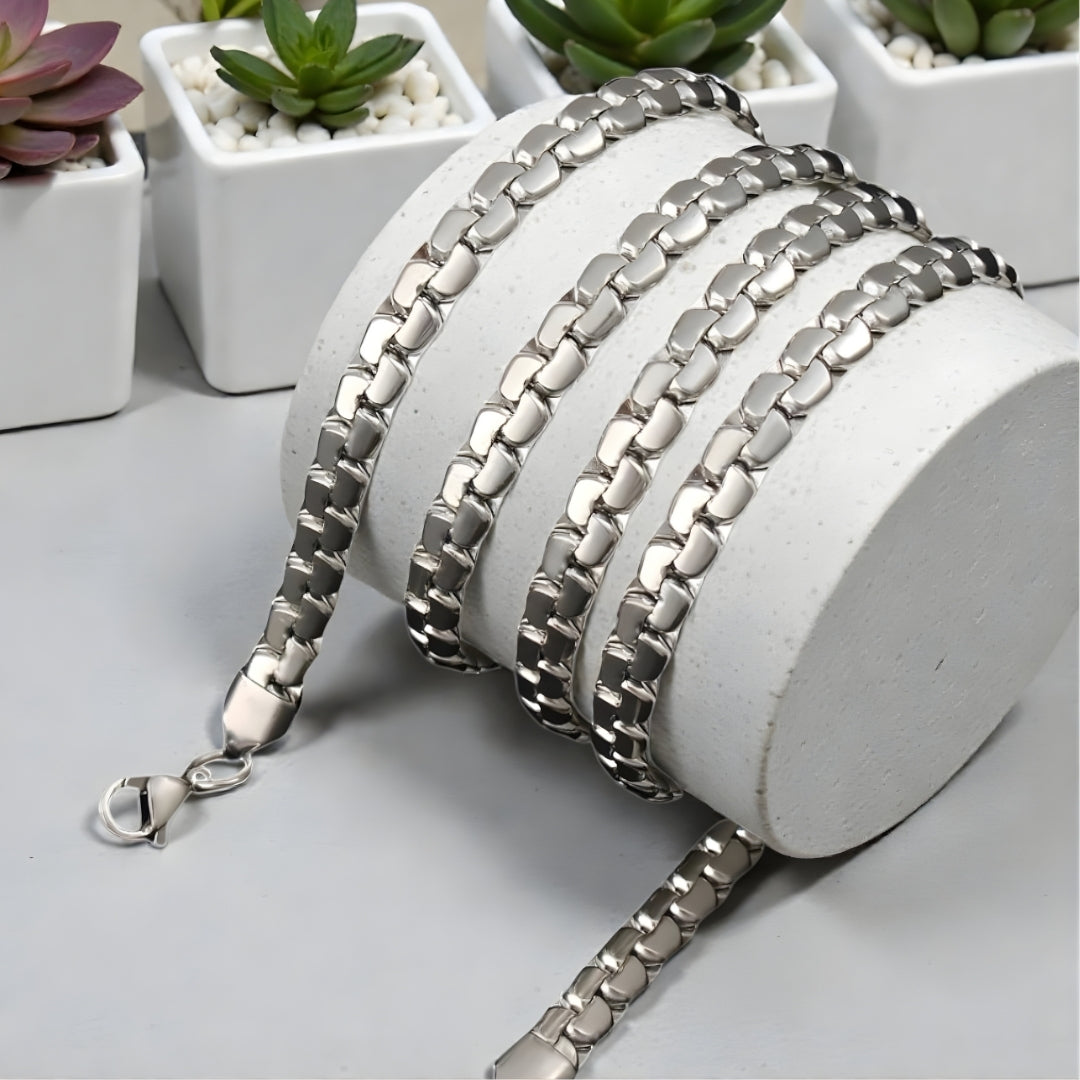 chaine_homme_Venitienne_Carree_Box variante_argent
