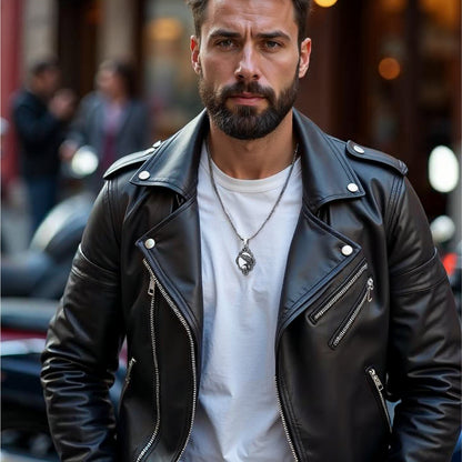 collier-homme-pendentif-miroir-magic-corbeau-tête-de-mort