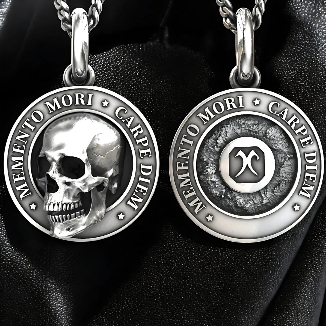 Collier homme- pendentif tête de mort MEMENTO MORI™ : Affirmez votre individualité