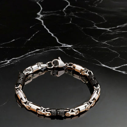 Bracelet homme- BYZANTINE II™  ; Le Joyau de l'Élégance Masculine