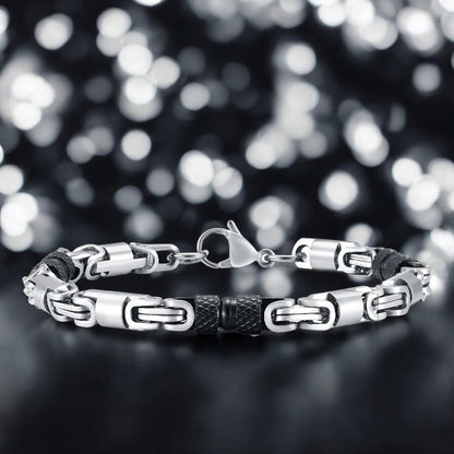 Bracelet homme- BYZANTINE II™  ; Le Joyau de l'Élégance Masculine
