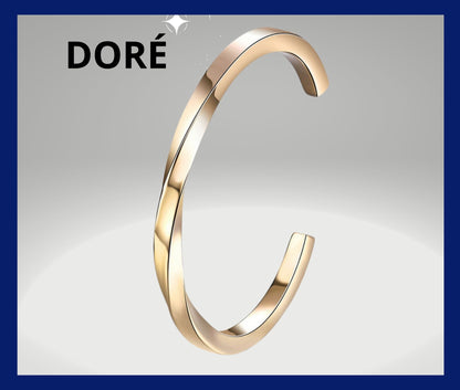 Bracelet homme TORSADÉ VORKY™ variante dore