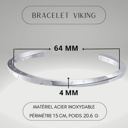 Bracelet homme VORKY™ variante grand argent