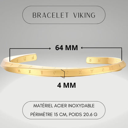 Bracelet homme VORKY™ variante grand dore