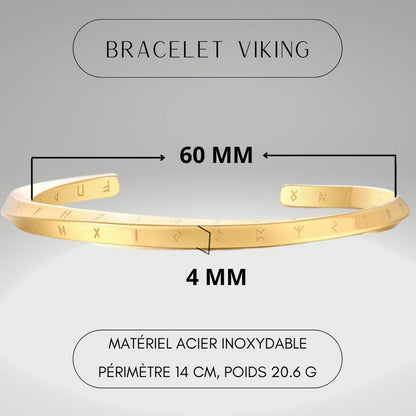 Bracelet homme VORKY™ variante petit dore
