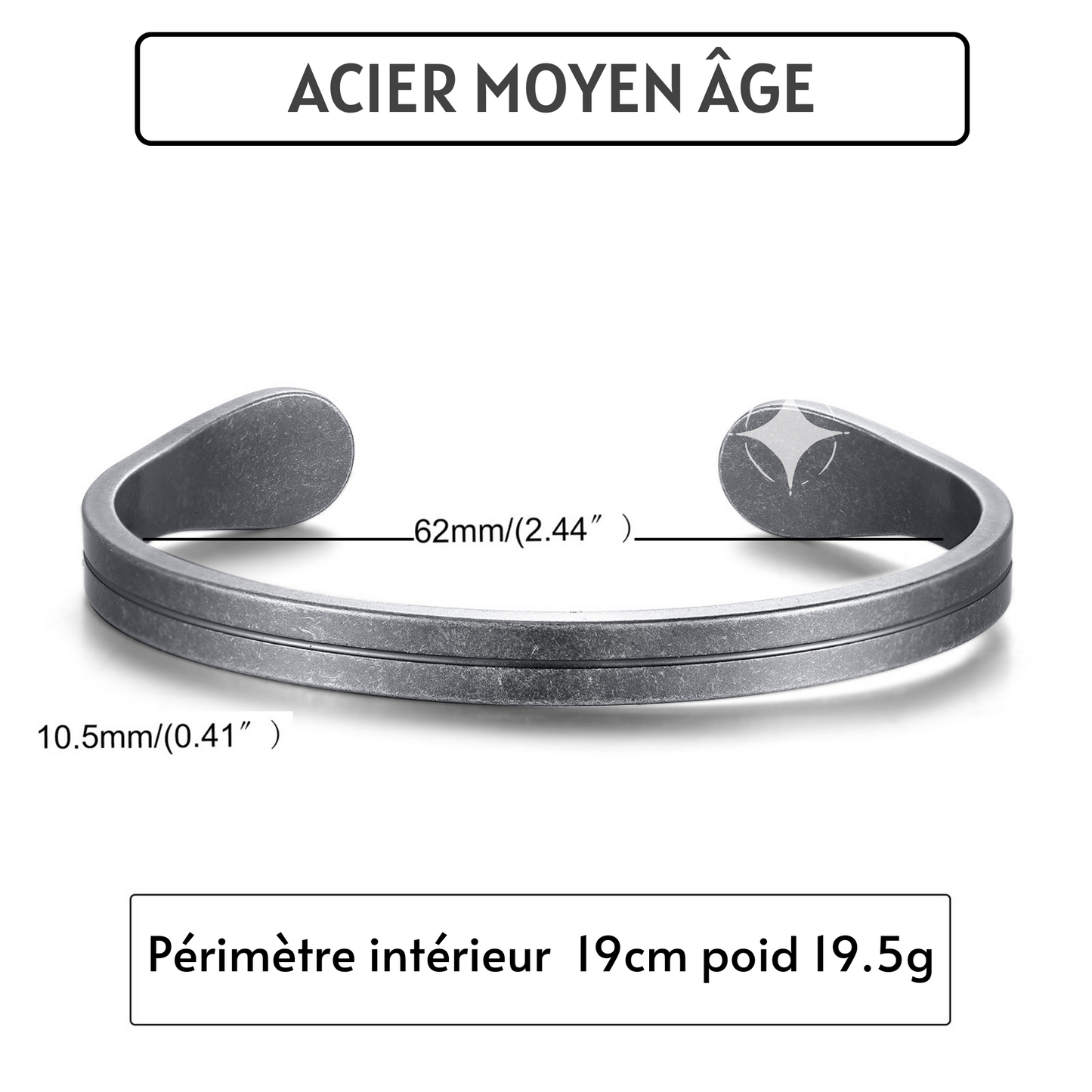 Bracelet homme le LUXURE™ acier caracteristiques