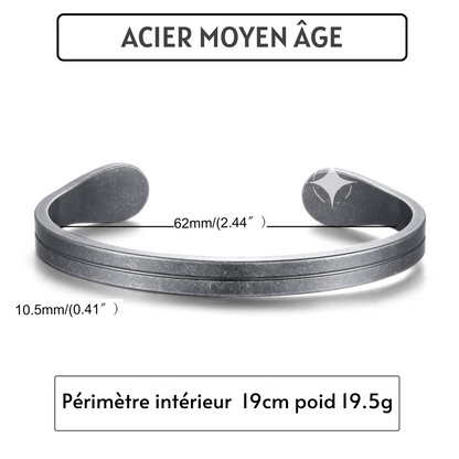 Bracelet homme le LUXURE™ acier caracteristiques