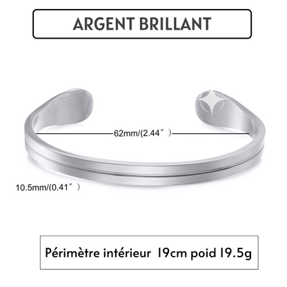 Bracelet homme le LUXURE™ argent caracteristiques