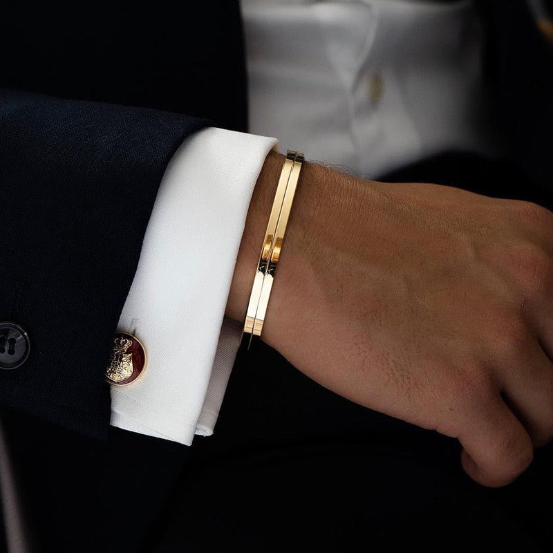 Bracelet homme le LUXURE™ dore homme elegant